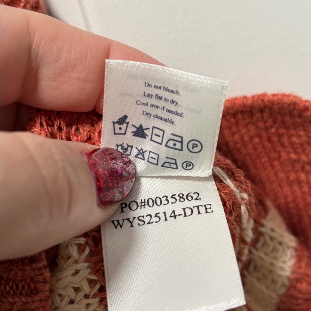 Faherty Miramar Linen Sweater Tank NWT size Small in Sandstone Stripe Sleeveless - Picture 11 of 13